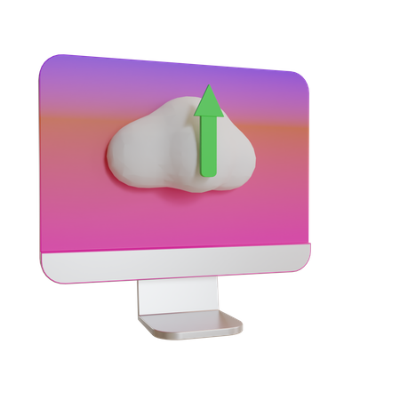 File Upload  3D Illustration