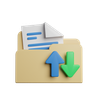 3d document upload emoji