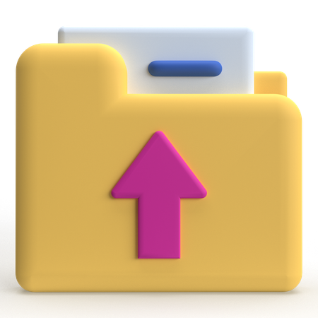 File Uploading  3D Icon