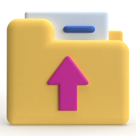 File Uploading  3D Icon