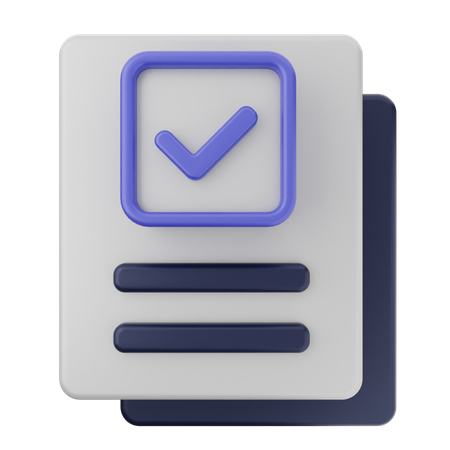 File Verification  3D Icon