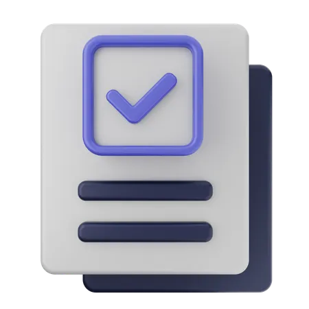 File Verification  3D Icon