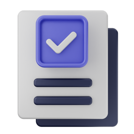 File Verification  3D Icon