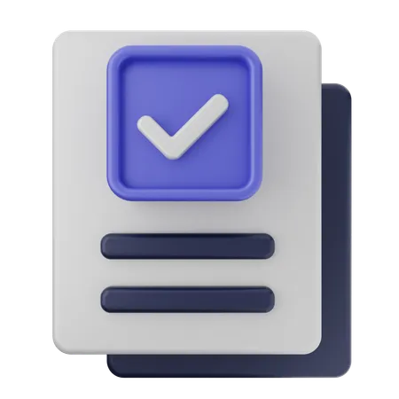 File Verification  3D Icon