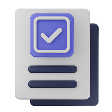 File Verification  3D Icon