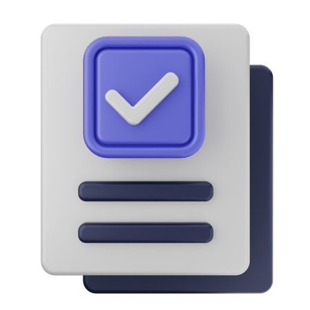 File Verification  3D Icon