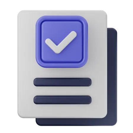 File Verification  3D Icon