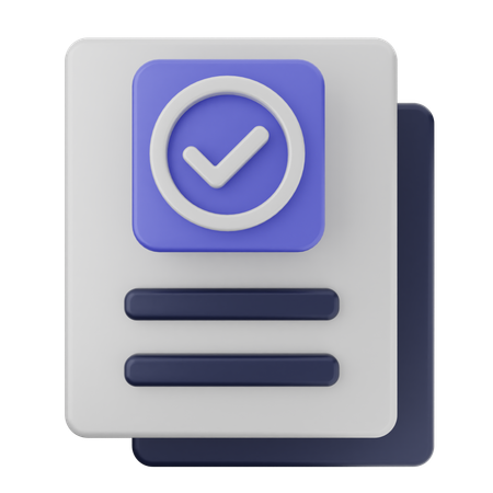 File Verification  3D Icon