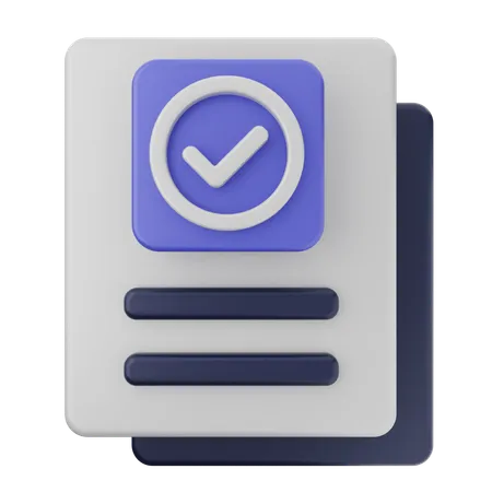 File Verification  3D Icon