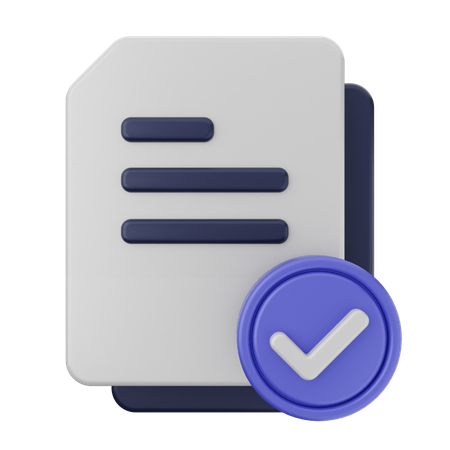 File Verification  3D Icon