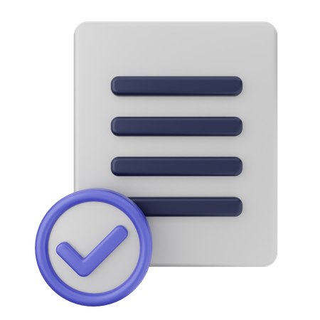 File Verification  3D Icon