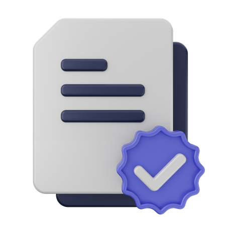 File Verification  3D Icon