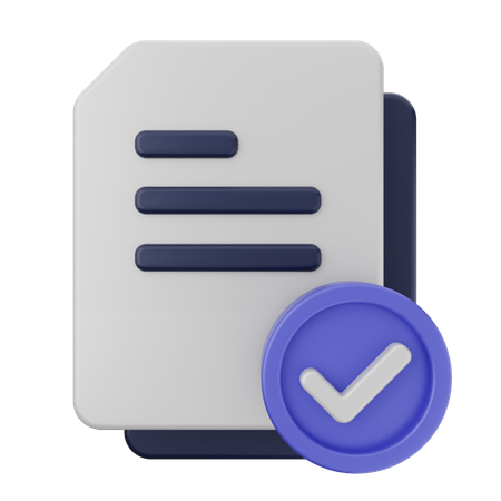 File Verification  3D Icon