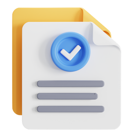 File verification  3D Icon