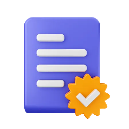 File Verify  3D Icon