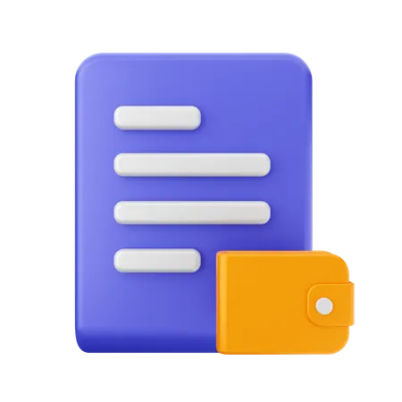 File Wallet  3D Icon