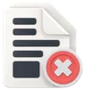 File With Delete Sign