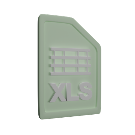 File Xls  3D Icon