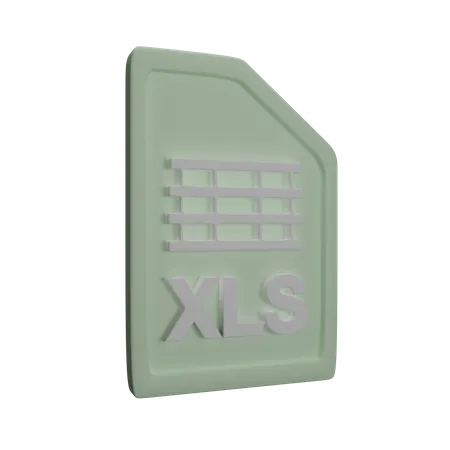 File Xls 3D Icon