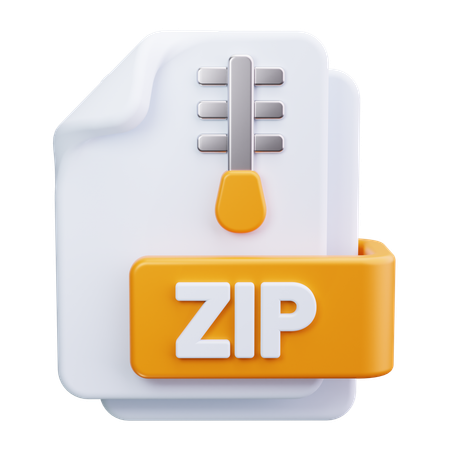 File Zip  3D Icon