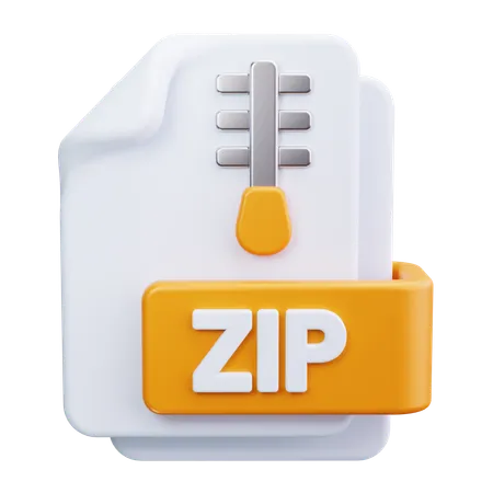 File Zip  3D Icon