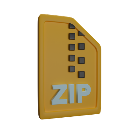 File Zip  3D Icon