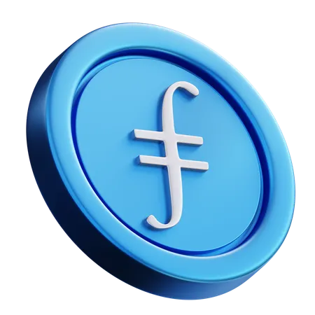 3 D Illustration Filecoin 3D Icon