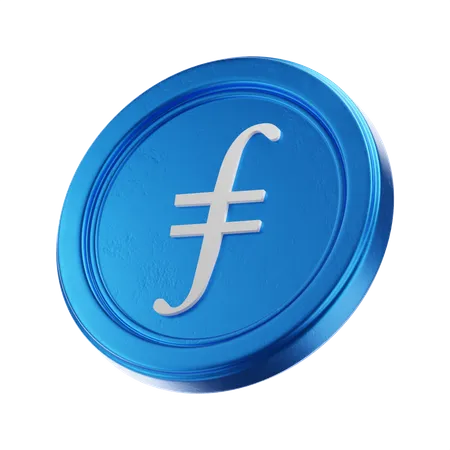 Filecoin 3 D Coin 3 D Crypto Coin 3D Icon