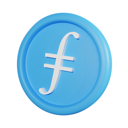 Filecoin Coin  3D Icon