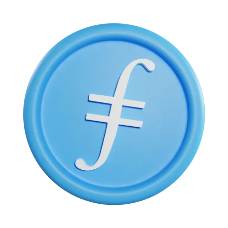 Filecoin Coin  3D Icon
