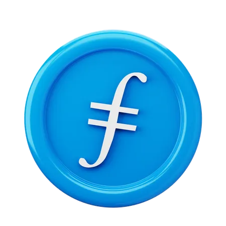 Filecoin FIL 3 D Coin 3D Icon