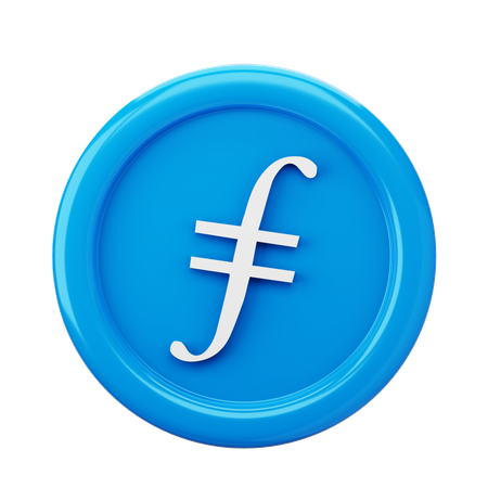 Filecoin FIL Moeda  3D Icon