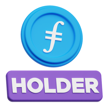 Filecoin Holder  3D Icon
