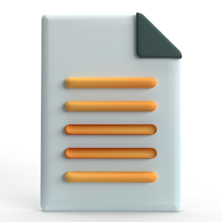 파일  3D Icon