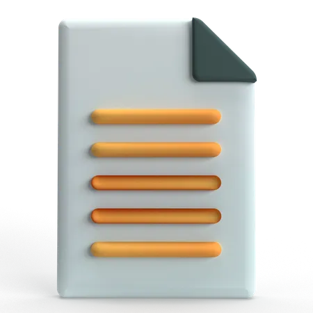 파일  3D Icon