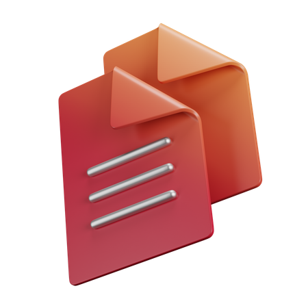 파일  3D Icon