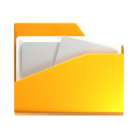 Files  3D Icon
