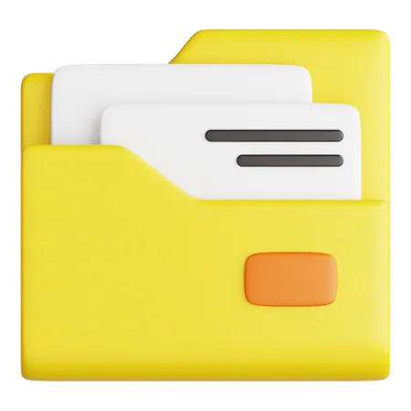 Files  3D Icon