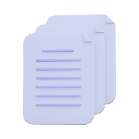 Files  3D Icon