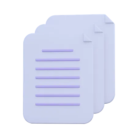 Files  3D Icon