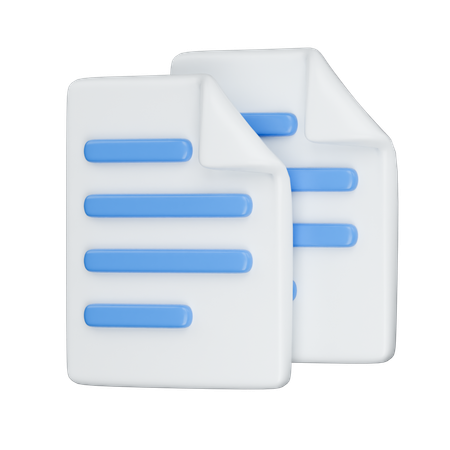 Files  3D Icon
