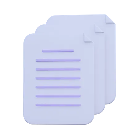 Files 3D Icon