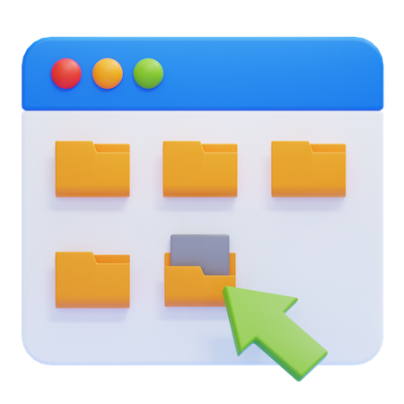 Files and Folders  3D Icon