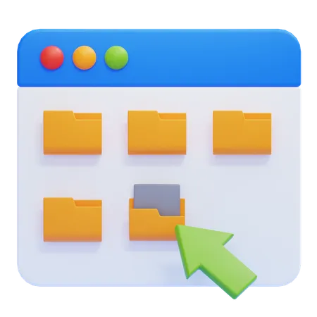 Files and Folders  3D Icon