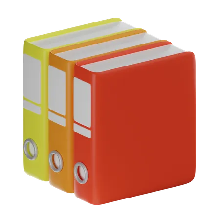 Files Binder 3 D 3D Icon