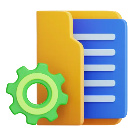 File Folder 3 D Illustrations 3D Icon