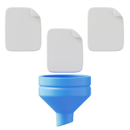 파일 정렬  3D Icon