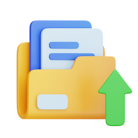 Files Upload  3D Icon