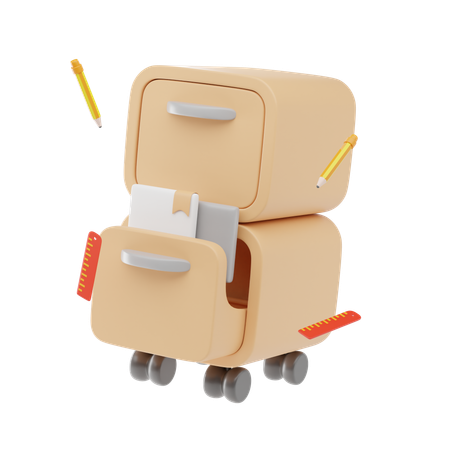 Filing Cabinet  3D Icon