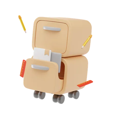Filing Cabinet  3D Icon